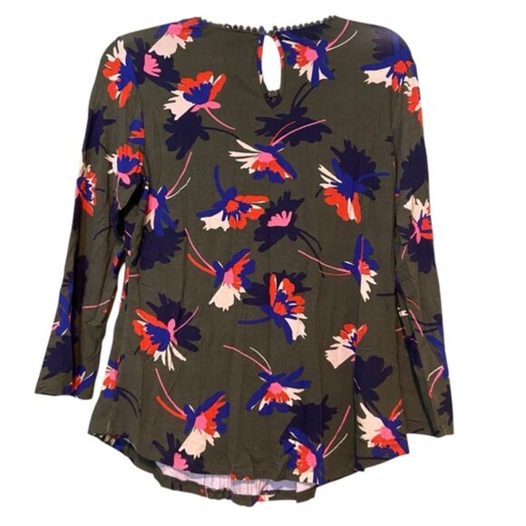 Daniel Rainn Darrel Crochet Yoke Knit Top Olive Green NWT Size Medium M - Picture 6 of 10